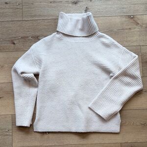 Gentle Fawn Ribbed Cream Turtleneck Sweater